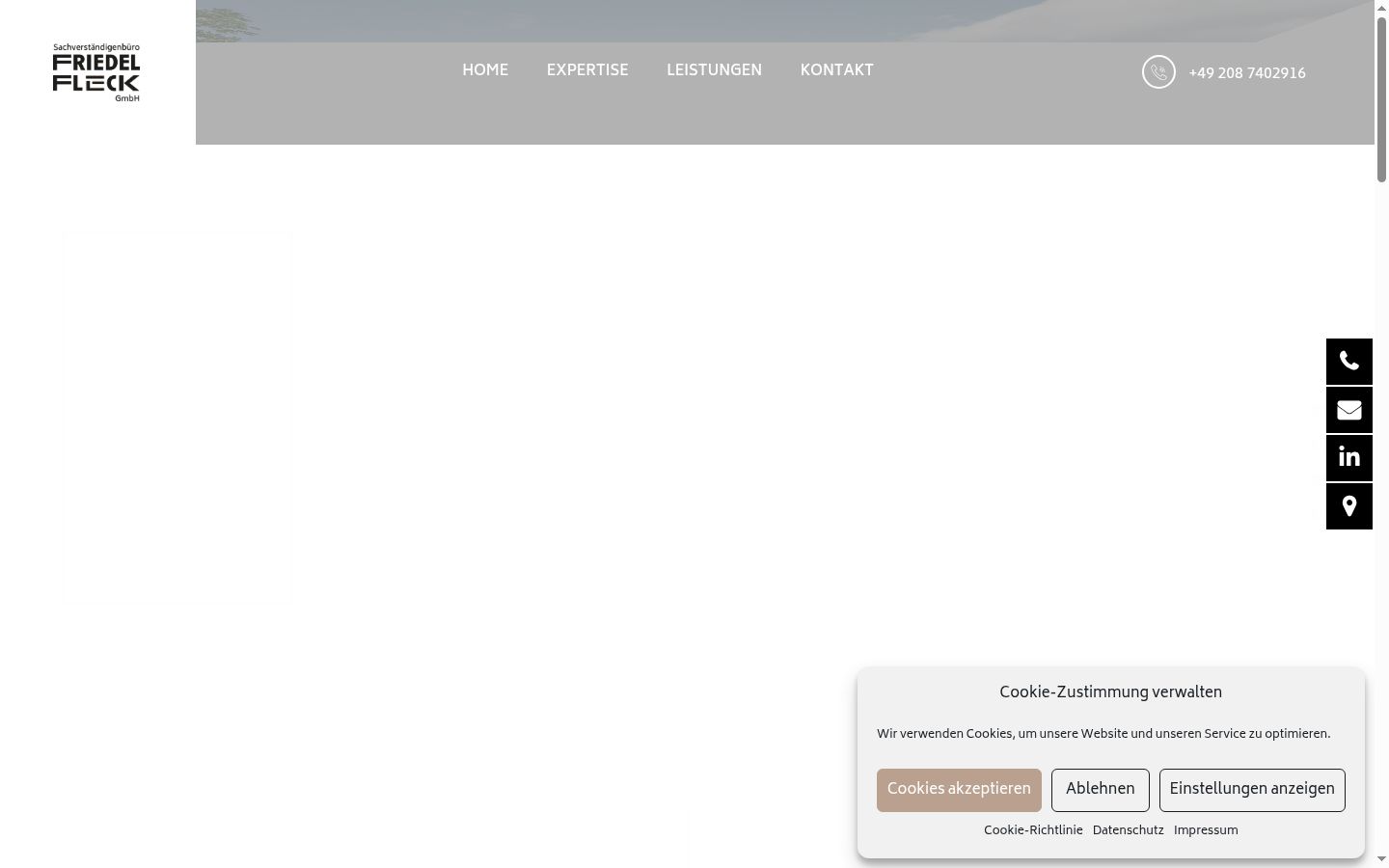 Screenshot van de toestemmingsbanner zoals getoond vóór enige interactie