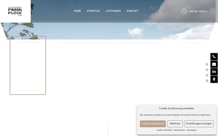 Screenshot of friedel-fleck.de