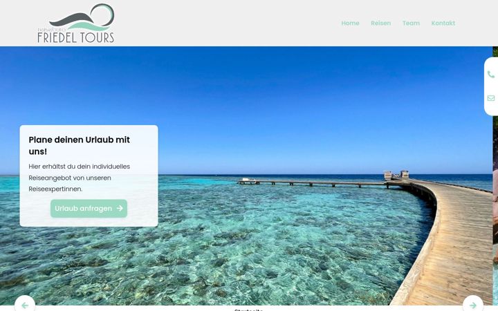 Screenshot of friedel-tours.de