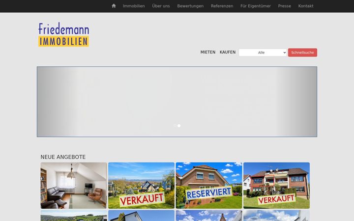 Screenshot of friedemann-immobilien.de