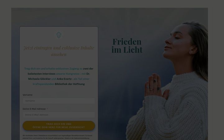 Screenshot of frieden-im-licht-kongress.de