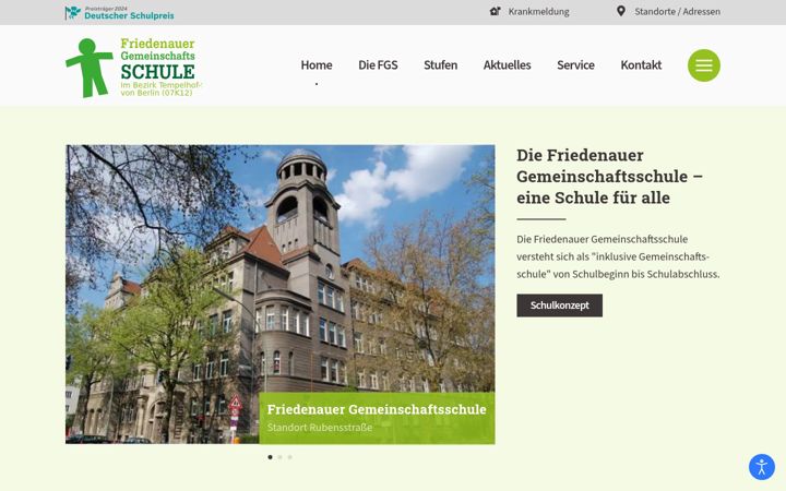 Képernyőkép: friedenauer-gemeinschaftsschule.de