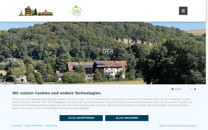 Screenshot of friedensherrberge.de