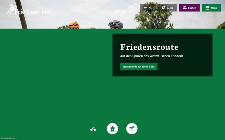 Screenshot of friedensroute.de