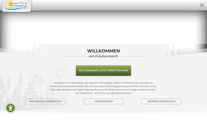 Screenshot of friedensteich-wittenberge.de