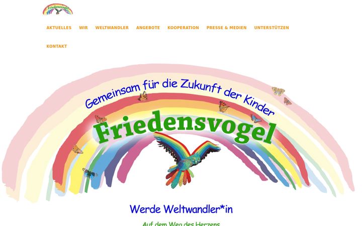 Screenshot of friedensvogel.de