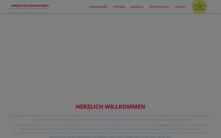 Ekrānuzņēmums no friedenszentrum-anklam.de