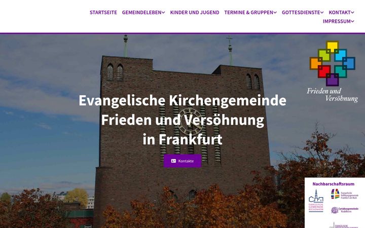 Screenshot of friedenundversoehnung.de