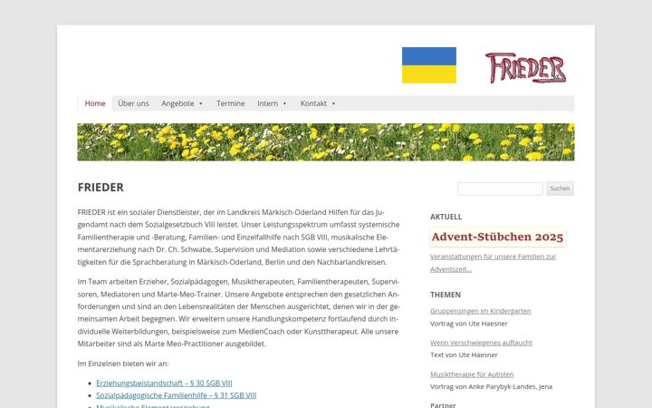 Ekrānuzņēmums no frieder-sozial.de