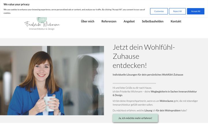 Ekrānuzņēmums no friederike-wichmann.de