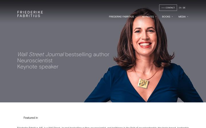Screenshot of friederikefabritius.com