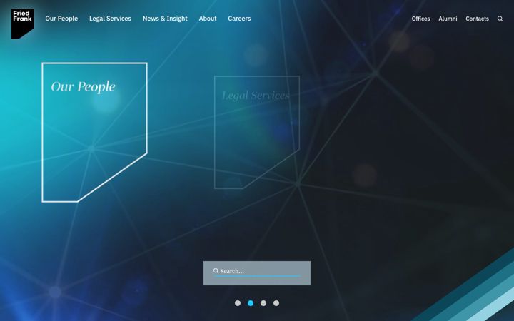 Screenshot of friedfrank.com