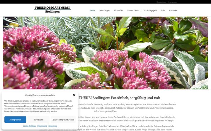 Screenshot του friedhofsgaertnerei-stellingen.de
