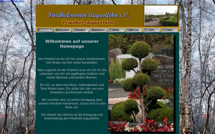 Screenshot του friedhofsverein-augustfehn.de