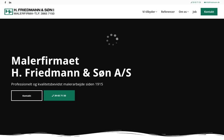 Screenshot of friedmann.dk