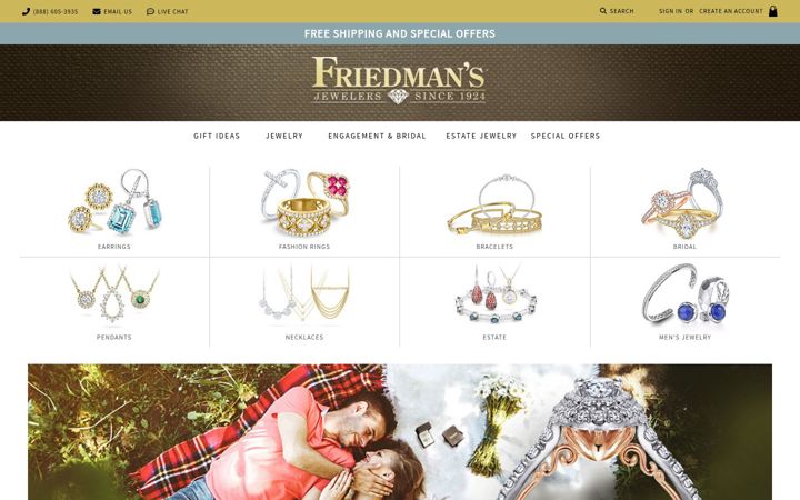 Zrzut ekranu friedmans.com