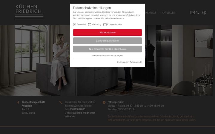 Screenshot of friedrich-ruhla.de