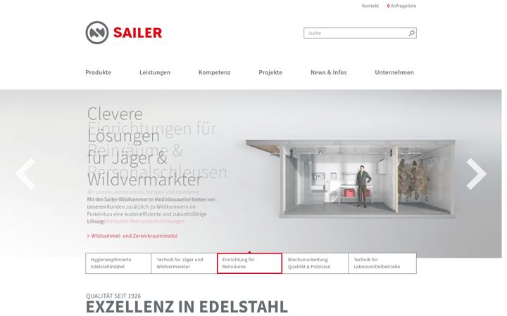 Screenshot of friedrich-sailer.de