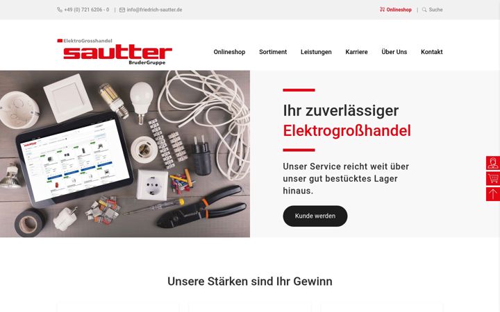 Screenshot of friedrich-sautter.de