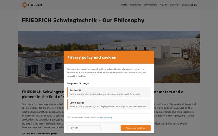 Screenshot of friedrich-schwingtechnik.de