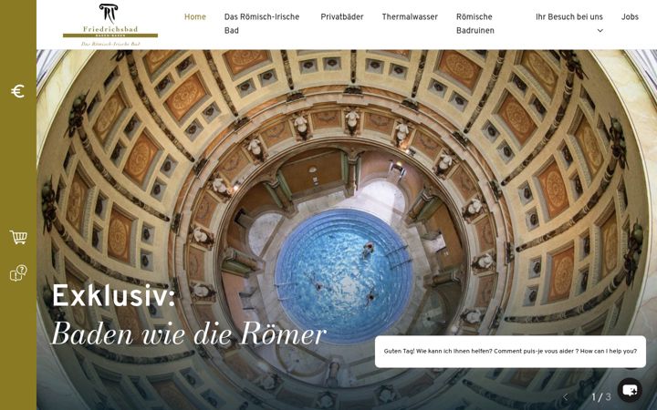 Screenshot of friedrichsbad.eu