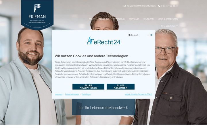 Screenshot of frieman-nordhorn.de