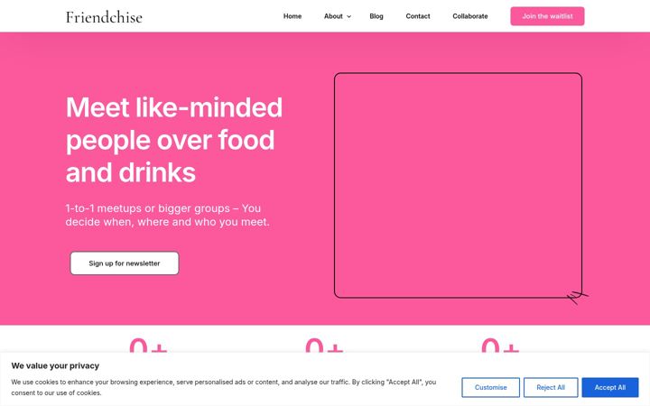 Screenshot of friendchiseapp.com