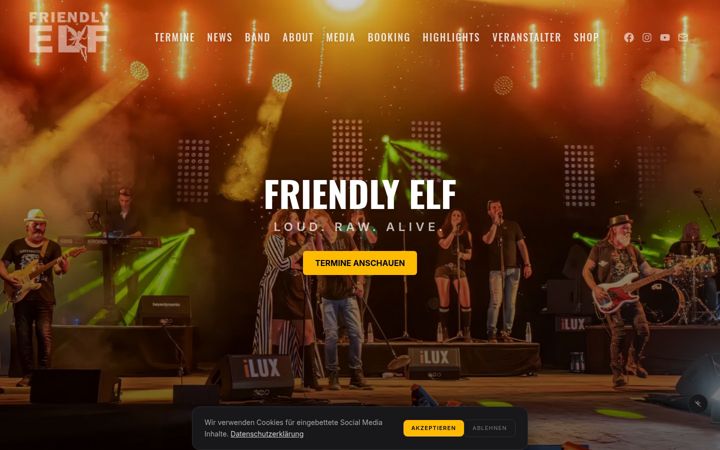 Screenshot of friendly-elf.de