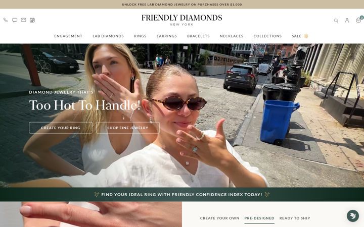 Zrzut ekranu friendlydiamonds.com
