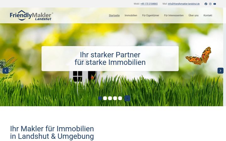 Screenshot of friendlymakler-landshut.de