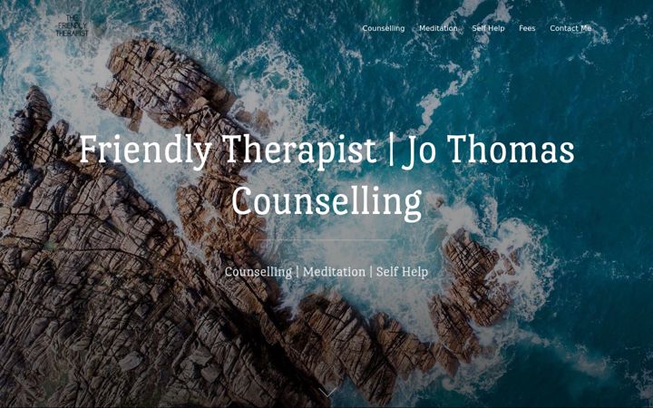Screenshot of friendlytherapist.co.uk