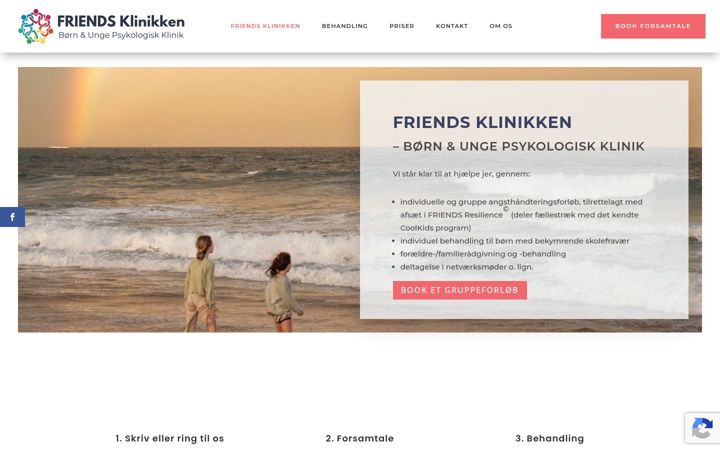 Screenshot of friends-klinikken.dk
