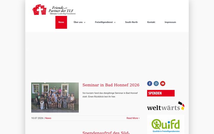 Screenshot of friends-tlf.de