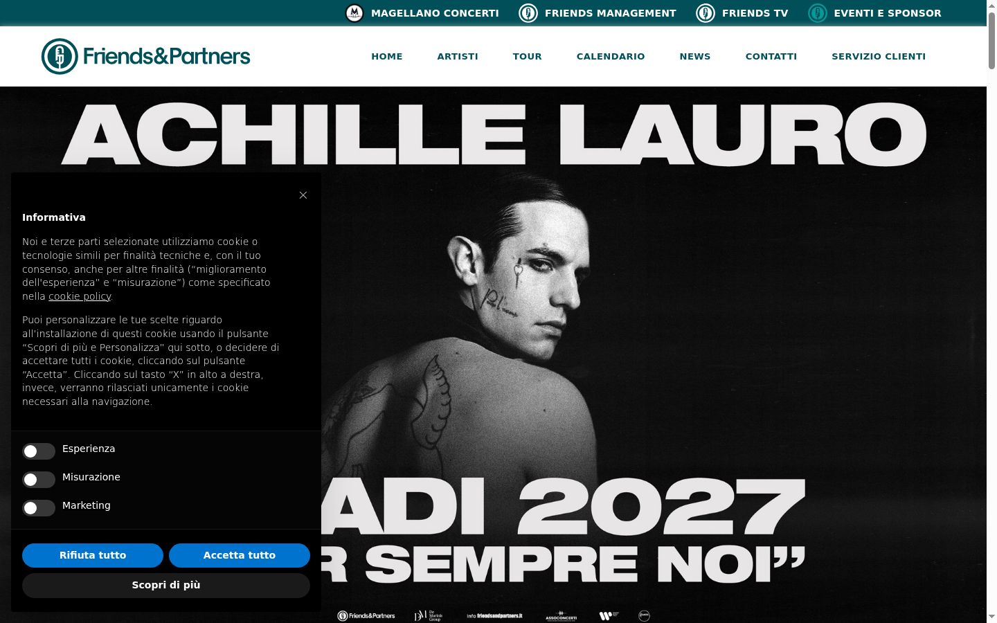 Screenshot του banner συγκατάθεσης που εμφανίστηκε πριν από οποιαδήποτε αλληλεπίδραση