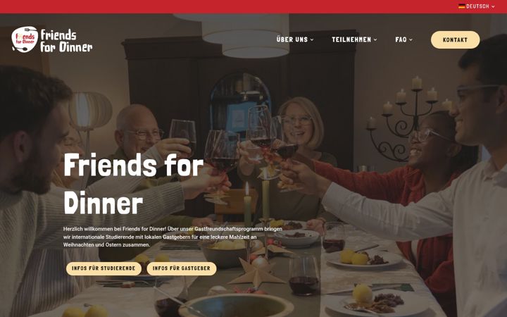 Screenshot of friendsfordinner.de