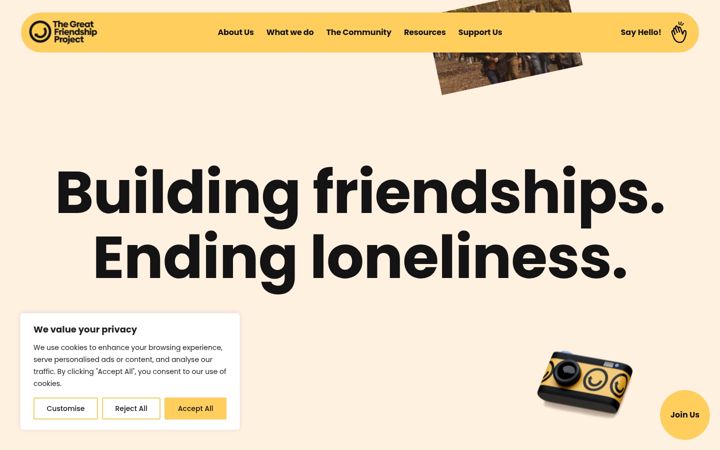 Zrzut ekranu friendship-project.co.uk