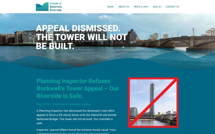 Screenshot of friendsofbatterseariverside.org