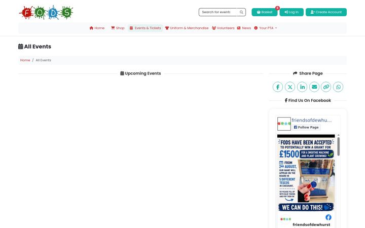 Screenshot of friendsofdewhurst.co.uk