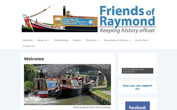 Snímek obrazovky friendsofraymond.org.uk