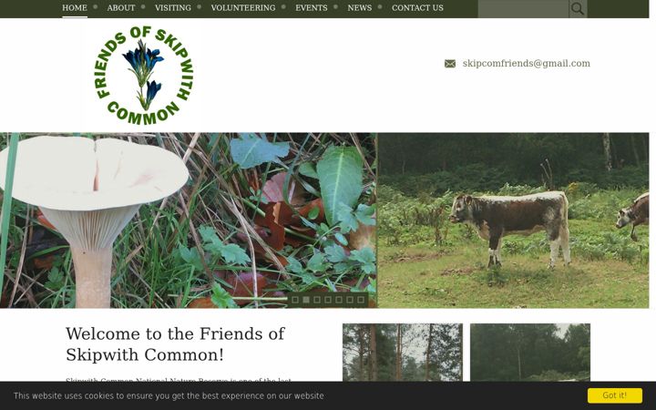 Screenshot of friendsofskipwithcommon.org.uk