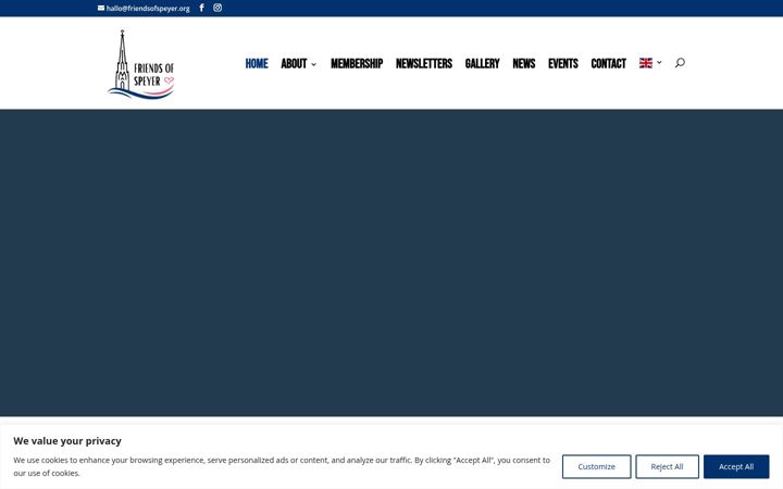 Screenshot of friendsofspeyer.org