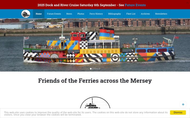 Snímek obrazovky friendsoftheferries.org.uk