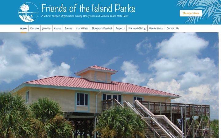 Screenshot of friendsoftheislandparks.org