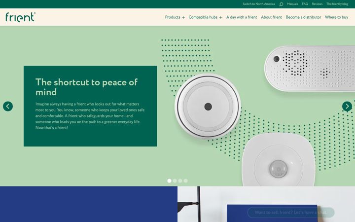 Screenshot of frient.com