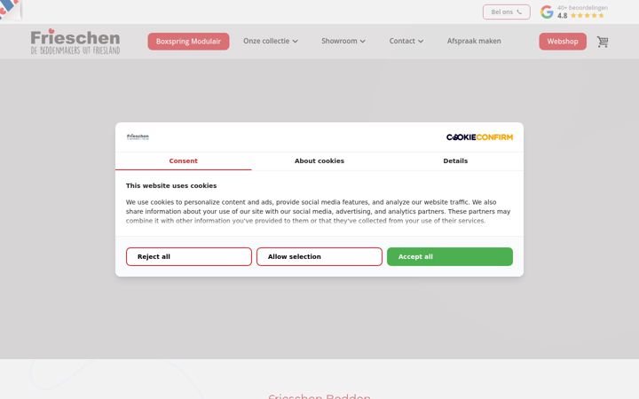Screenshot of frieschen.nl
