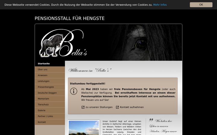 Screenshot of friesen-hengste.de