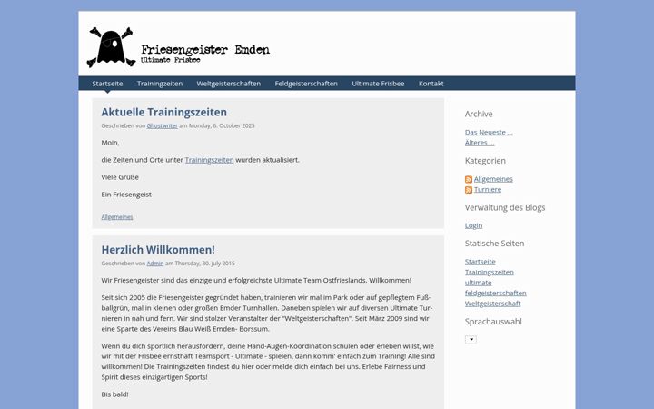 Screenshot of friesengeister-emden.de