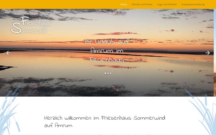 Screenshot of friesenhaus-sommerwind.de