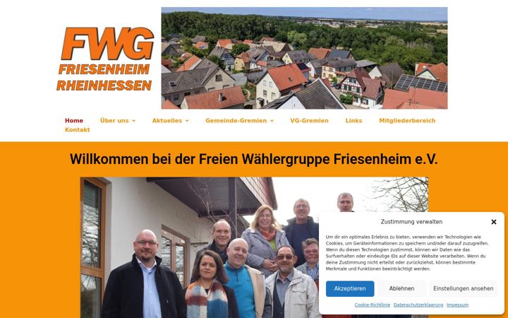 Screenshot of friesenheim-fwg.de