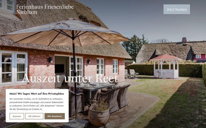 Screenshot of friesenliebe-nieblum.de
